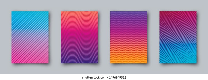Vector set of abstract modern templates for your design.