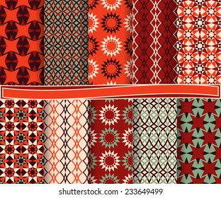  vector set of  abstract vector paper for scrapbook 