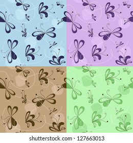vector set of abstract patterns