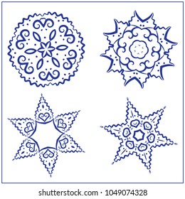 Vector Set of Abstract Sacred Geometry Symbols.