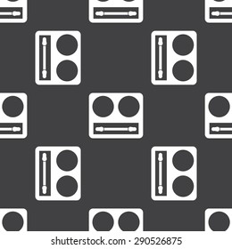Vector set of accessories for a makeup: lipstick, shadow, ink, powder