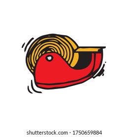 Conjunto de vectores de cinta adhesiva. 
Ilustración de dibujos animados.
