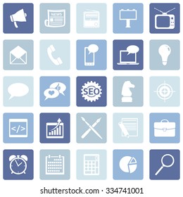 Vector Set of Advertising Icons. Types of Advertisement.