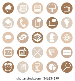 Vector Set of Advertising Icons. Types of Advertisement.