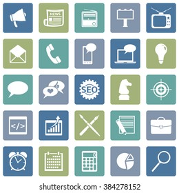 Vector Set of Advertising Icons. Types of Advertisement.