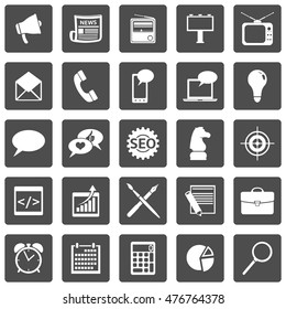 Vector Set of Advertising Icons. Types of Advertisement.