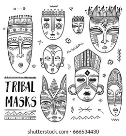 Tribal Mask Images Stock Photos Vectors Shutterstock