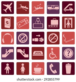 Vector Set of Airport Icons