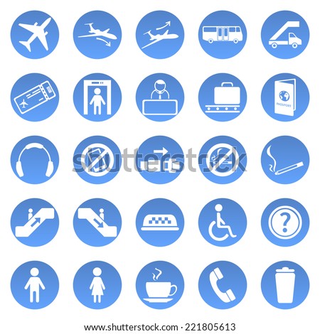 Vector Set of Airport Icons