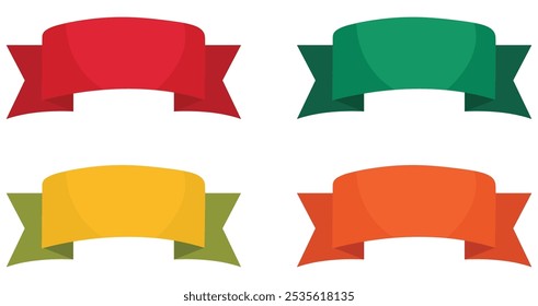 vector set of all color ribbon,red ribbons blank vector set,Ribbons set,