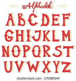 Vector set of alphabet.
