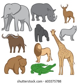 Vector set of animals