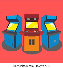 Vector Set of Arcade Machines 