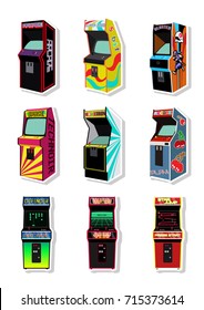 Vector Set of Arcade Machines