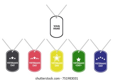 Vector set army badge. Soldier medallions of different colors: silver, black, red, yellow, green, and blue