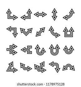 vector set of arrow icons