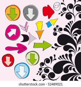 Vector Set of Arrows. eps10.
