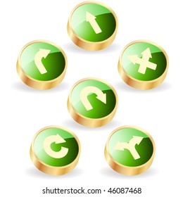 Vector set of arrows. Vector illustration.