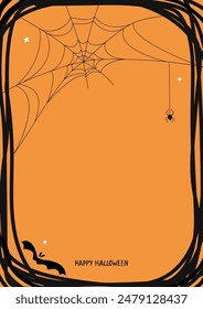 Vector set of art banners for Halloween.