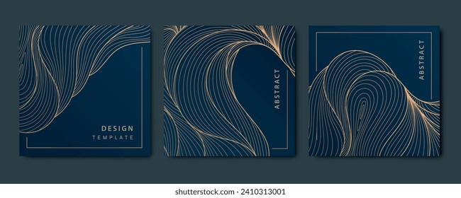 Conjunto vectorial tarjetas deco