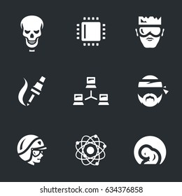 Vector Set of Artificial Intelligence Icons.