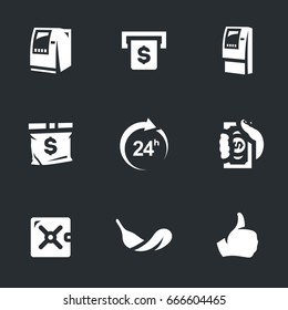 Vector Set of ATM Icons.