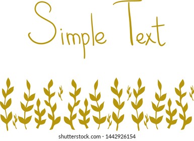 Vector set of autumn grass and flowers. Botanical collection