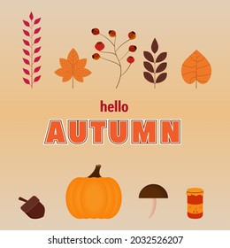 Vector Set of Autumn Icons