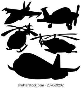 Vector set. Aviation signs.