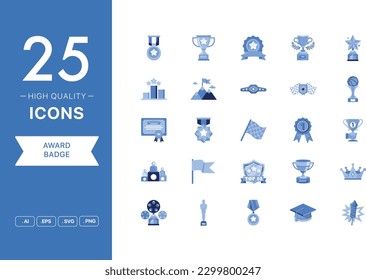 Vector set of Award Badge icons