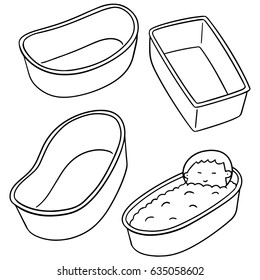 vector set of baby bath tub