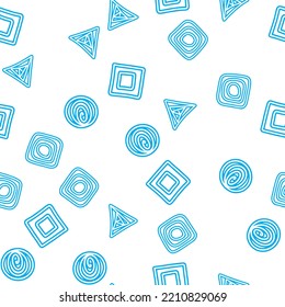 Vector set background. Square, circle, triangle. Geometry group batik graphic. Hand drawn round doodle painting. Design pattern illustration. Seamless. Art backdrop vector concept. Pastel color