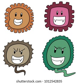 vector set of bacteria