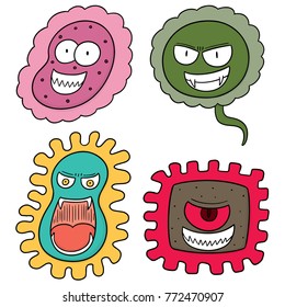 vector set of bacteria