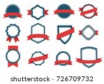 Vector set Badge, Ribbons  and  Labels. Design elements