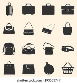 Vector Set of Bags Icons