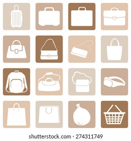 Vector Set of Bags Icons