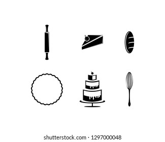 Vector set of bakery icons