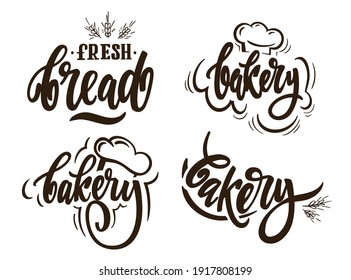 Vector set of bakery logos