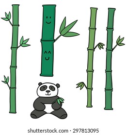 vector set of bamboo