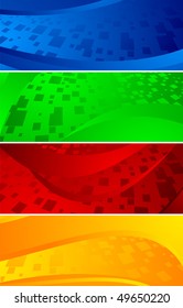 Vector set of banners; clip-art