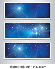 Vector set of banners for design.