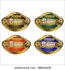 vector a set of banners and labels