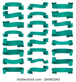 Vector set of banners ribbons