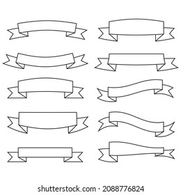 
Vector set of banners ribbons, vintage ribbon. Vector set of banners ribbons vintage ribbon eps. 

