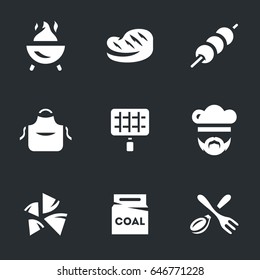 Vector Set of Barbecue Icons.
