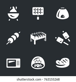 Vector Set of Barbecue Icons.