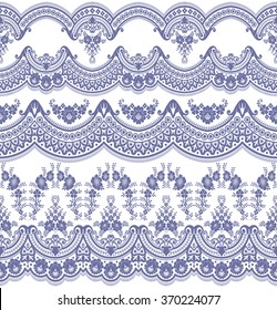 Vector set with baroque ornaments in Victorian style. Ornate element for design.