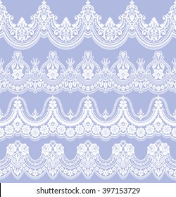 Vector set with baroque ornaments in Victorian style. Ornate element for design.