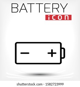 Vector set of battery icons
